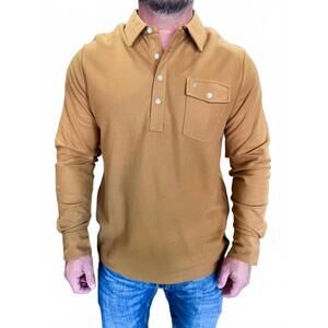 NEW CRIQUET long sleeve players shirt in almond butter